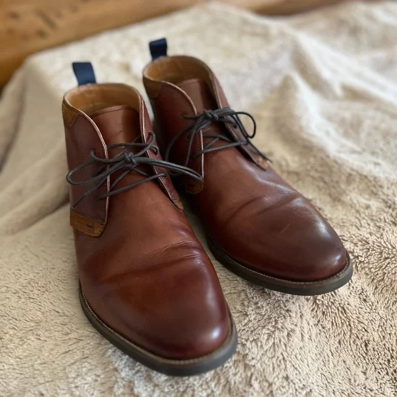 Florsheim Men's Brown Leather Lace-Up Shoes - Picture 2 of 14